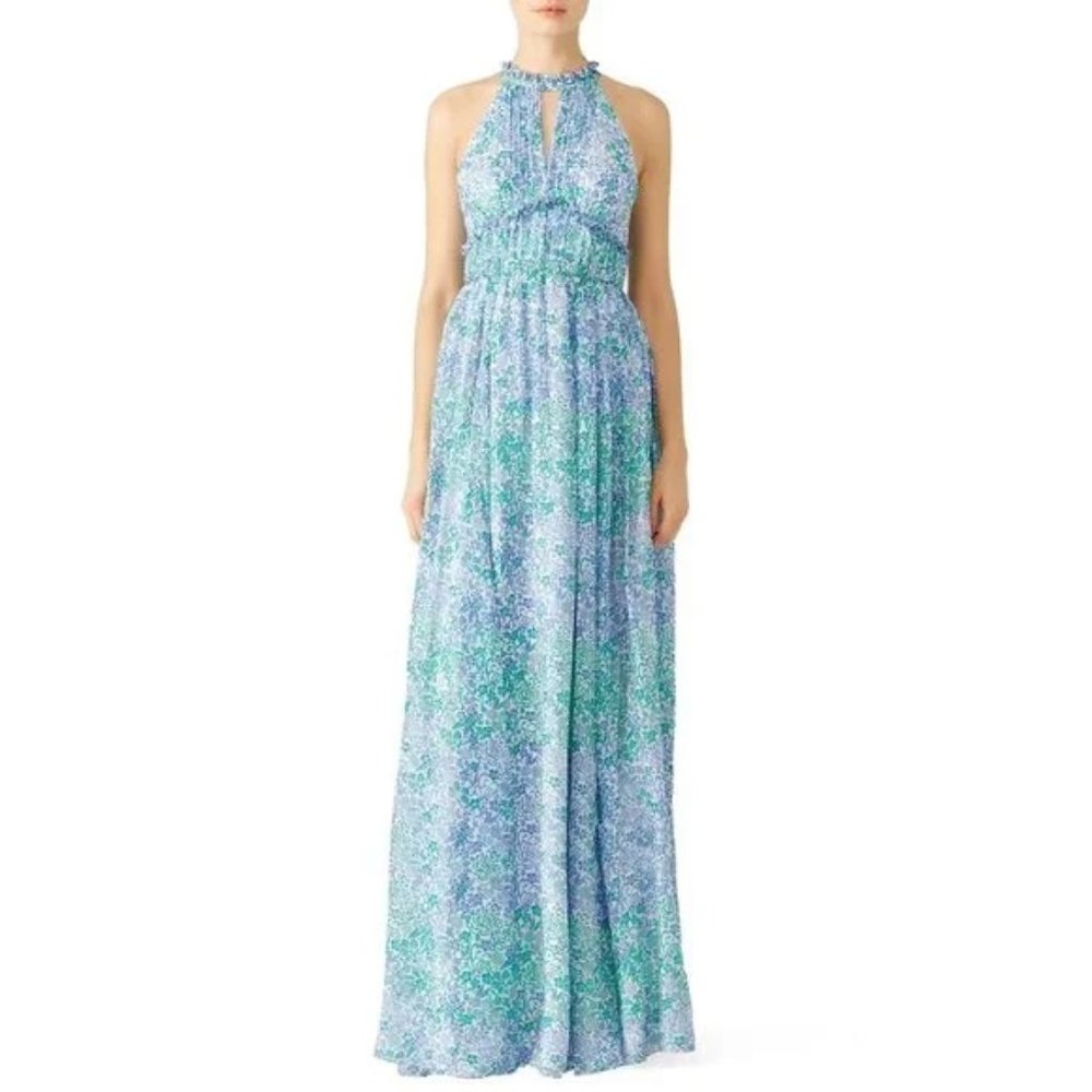 SHOSHANNA Esther Printed Silk Floral Maxi Dress 2